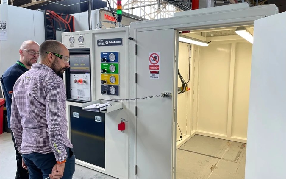 Engineers at the operator console during factory acceptance testing of a test rig
